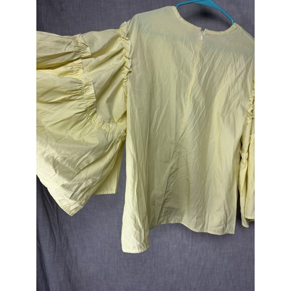 DRA Los Angeles Womans Size M Anthropologie Blouse Bell sleeves & Ruffles - Picture 4 of 8